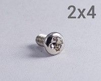 Винт М2х4 с полукруглой головкой шлиц PH, оцинкованная сталь
