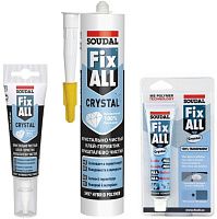 Клей-герметик гибридный Soudal Fix All Crystal прозрачный