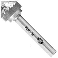 Изображение товара Борфреза твердосплавная 16x8x53 форма K с углом 90° DIN 8033 ВК8 Волжский Инструмент 5601030, в упаковке