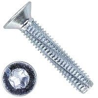Винт самонарезающий DIN 7516 D с потайной головкой и шлицем TORX, оцинкованная сталь