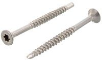 Саморез с потайной головкой и буром, шлиц TORX, WS 9145, нержавеющая сталь А2