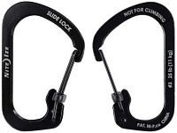 Карабин нержавеющий с фиксатором Nite Ize SlideLock CSL3-01-R6, размер 3, черный