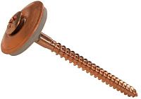 Саморез 4,5х80 полупотай с EPDM-шайбой и шлицем PZ, арт. 9068, нержавеющая сталь А2/Cu