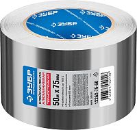 Изображение товара Лента алюминиевая самоклеящаяся 75 мм х 50 м, 60 гр/м2 ЗУБР PROF, 12262-75-50