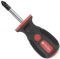 Отвертка с прорезиненной ручкой РН2х38 мм FIT Универсал 55112, хромованадиевая сталь