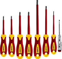 Набор отверток диэлектрических SL, PH, PZ ЗУБР 25268, 8 шт
