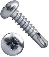 Изображение товара Саморез с полукруглой головкой и буром 4,8х70 мм DIN 7504 M (N), оцинкованная сталь