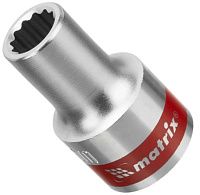 Изображение товара Головка торцевая 12-гранная 1/2" 9 мм Matrix 13678