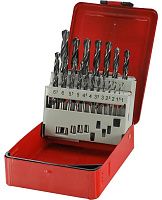 Набор сверл по металлу 1-10 мм HSS-R 118° DIN 338 H-Tools 205212HT, 19 шт 