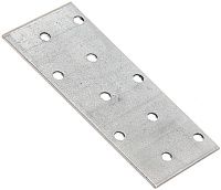 Крепежная пластина 100x40х2 мм Gah Alberts 331436, оцинкованная сталь