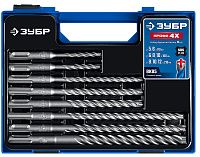 Набор буров №1 по бетону SDS-plus ПРОФИ-4Х, ЗУБР 29313-H8-1, 8 шт
