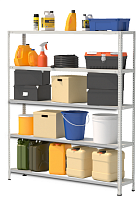 Стеллаж металлический до 100 кг, 5 полок Металл-завод СТФ 1535-1,8 1800х1500х300 мм