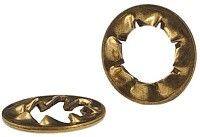 Шайба стопорная М3 с зубьями DIN 6798J(I), бронза (Silicon bronze)