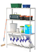 Стеллаж металлический до 100 кг, 4 полки Металл-завод СТФ 1554-1,8 1800х1500х500 мм