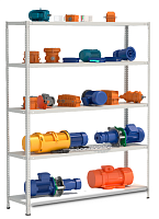 Стеллаж металлический до 100 кг, 5 полок Металл-завод СТФ 1545-2,5 2500х1500х400 мм