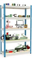 Стеллаж металлический до 300 кг, 5 полок Металл-завод МКФ 18765-2,0 2000х1830х760 мм