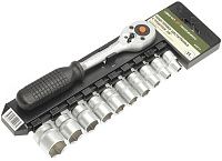 Набор шестигранных головок с трещоткой 3/8" Дело Техники 7-22мм (холдер) (610711)