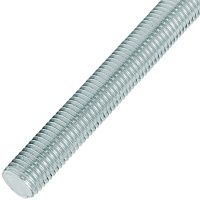 Шпилька резьбовая (штанга) G M24х1000 мм Fischer 557270 DIN 976, класс прочности 4.8, оцинкованная сталь