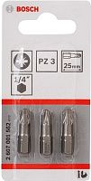 Набор крестовых бит PZ3 длина 25 мм Bosch 2607001562