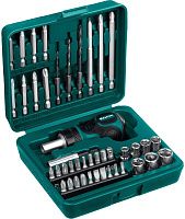 Отвертка реверсивная с насадками Kraftool Kompakt-43 25556-H43, 43 предмета в кейсе