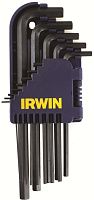 Набор шестигранных ключей (1,5-10 мм) с шариком IRWIN T10757, 10 штук