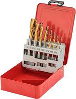 Изображение товара Резьбонарезной набор М3-М12, 14 предметов, H-Tools 245053THT, быстрорежущая сталь