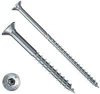 Саморез с потайной головкой и шлицем TORX Fischer FPF II CTP BC, неполная резьба, оцинкованная сталь