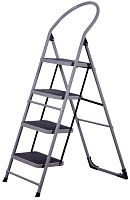 Стремянка на 4 ступени с резиновым ковриком 100504