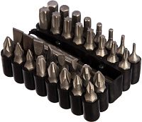 Набор бит 25 мм, C1/4" с магнитным адаптером Stayer Master 26085-H33, сталь Cr-V, 33 предмета