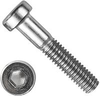 Винт М16х70 с низкой цилиндрической головкой DIN 7984, нержавеющая сталь А4