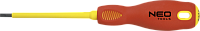 Отвертка диэлектрическая шлицевая NEO 4х100 мм 04-053