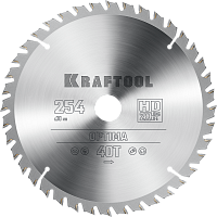 Диск пильный по дереву 254х30 мм 40Т Optima Kraftool, 36951-254-30