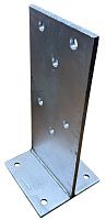 Изображение товара Опора Т-образная для столбов 140х140х308 мм Holz F70140L с отверстиями, горячий цинк