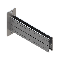 Консоль монтажная сдвоенная 41х124 TERMOCLIP, оцинкованная сталь