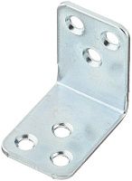 Уголок крепежный 42х42х30х2,3 мм, оцинкованная сталь
