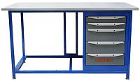 Верстак с одной тумбой 1508х755х872 мм КМК Work 75 WK1500(Т5)