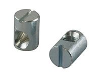 Гайка-бочонок под прямой шлиц для плит толщиной от 25 мм, BA19FZ Гайка-бочонок под прямой шлиц для плит толщиной от 25 мм, BA19FZ
