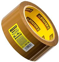 Изображение товара Лента клейкая упаковочная (скотч) 48х0,045 мм 60 м Stayer MaxTape 1207-50, коричневая