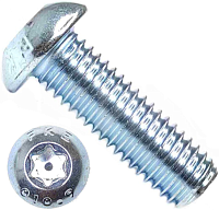 Винт 6х16 с полукруглой головкой и шлицем TORX ISO (DIN) 7380, высокопрочный 10.9, оцинкованная сталь