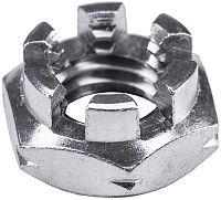 Гайка корончатая низкая DIN 979, нержавеющая сталь А2