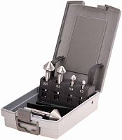 Набор зенковок 6,3-25 мм , 90°, 3 режущие кромки, DIN335C HSSE-Co5 Ruko 102154ERO, 5 шт