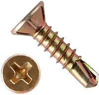 Саморез оконный 3,9х38 со сверлом, желтый цинк