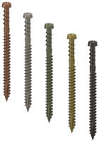 Саморез для террасной доски с конической потайной головкой, шлиц TORX Holz Technic KKT Color, сталь с цветным покрытием