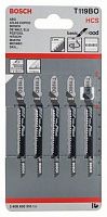 Пилки для лобзика Bosch T119BO, 56мм, 5 шт (2608630310) Пилки для лобзика Bosch T119BO, 56мм, 5 шт (2608630310)