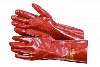 Изображение товара Перчатки рабочие c полимер. покрытием ELEMENTA OPTIMA PVC RUBY ™ 35 CM размер 10