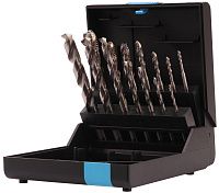 Набор машинных винтовых метчиков M3-M12 DIN371/376 HSSE + сверла Volkel, 14 предметов, пластиковый кейс