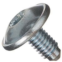 Винт М6х1х12 мм с полукруглой головкой и фланцем K2271, оцинкованная сталь