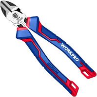 Бокорезы с диагональными губками длина 180 мм Workpro WP231066, сталь Cr-V