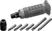Отвертка ударно-поворотная с насадками Stayer Master 2566-H4, 8 предметов