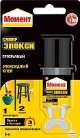 Универсальный эпоксидный клей в шприце Момент Супер Эпокси 804437 6 мл